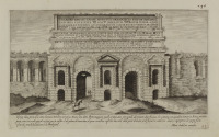 Porta Maggiore v Římě [Aegidius II Sadeler (1570-1629) Marco Sadeler]