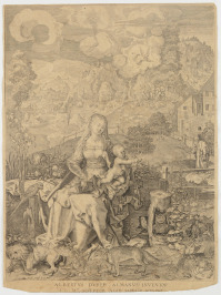Madona s dítětem v krajině [Aegidius II Sadeler (1570-1629)]