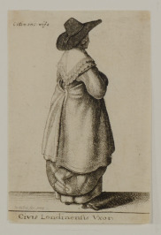 Civis Londinenfis Vxor (London Lady) [Václav Hollar (1607-1677)]