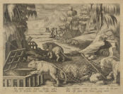 Panther Hunting [Johannes Strada (1523-1605) Philipp Gallé (1537-1612)]