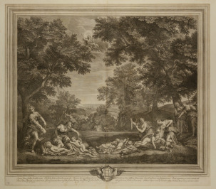 Amor odzbrojen nymfami /Les Amours désarmés par les nymphes/ [Stefrano (Etienne) Baudet (1638-1711), Francesco Albani (1578-1660)]