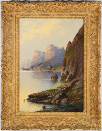 Pobřežní krajina (Küstenszene) [Karl Kaufmann (1843-1902)]
