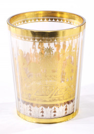 Gold Leaf Glass Cup