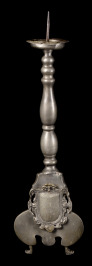 Tin Candlestick of a Butcher`s Guild
