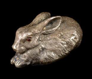 Stříbrná miniatura - králík