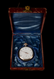 Stříbrné kapesní hodinky Union [Švýcarsko, Biel, Union Horlogère,]