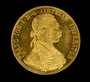 Zlatá investiční mince 4-dukát František Josef I. 1915 (novoražba)
