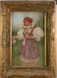 Žena v kroji [Josef Ženíšek (1855-1944)]