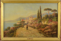 Procházka po pobřeží Amalfi [Pietro Toretti (1888-1927)]