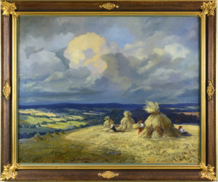Olej na plátně, 77x95,5 cm, sign. vpravo dole "Lolek St". Rámováno. [Stanislav Lolek (1873-1936)]