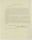 Correspondence to Václav Bílovský [Václav Bilovský (1902-1967)]