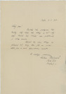 Correspondence to Václav Bílovský [Václav Bilovský (1902-1967)]
