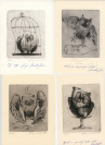 New Year Cards Owls [Jaroslav Škarohlíd (1925-2012)]