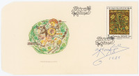 Two Invitations to an Exhibition and an Envelope with a Stamp [Zdeněk Sklenář (1910-1986)]