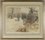 Ptáčnický trh v Paříži [František Tavík Šimon (1877-1942)]