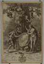 Ilustrace z Vergiliova eposu (Venuše přináší zbraně Aeneovi) [Václav Hollar (1607-1677) Francis Cleyn (1589-1658)]