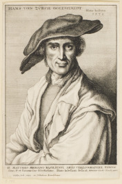 Portrét - Hans von Zürch Goltshmidt [Václav Hollar (1607-1677), Hans Holbein (1465-1524)]