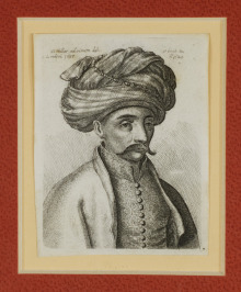 Head of a Turk in a Turban [Václav Hollar (1607-1677)]