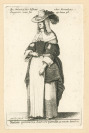 Mulier primaria Antuerpiensis in ornatu domestica / Ein Antwerpsche Ioffraw oder Vornehme Burgerin, wan sie zu haus ist [Václav Hollar (1607-1677)]