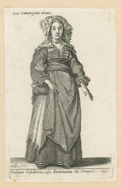 Mulier Calabra, vulgo, Foretana di Napoli / Ein Calabrische Fraw [Václav Hollar (1607-1677)]