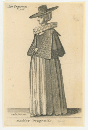 Mulier Pragensis / Ein Pragerin, 1636 [Václav Hollar (1607-1677)]