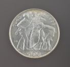 Čtveřice stříbrných pamětních mincí: 10. výročí osvobození Československa []