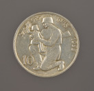 Vier Silberne Gedenkmünzen: 10. Jubiläum Befreiung der Tschechoslowakei []