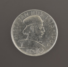10 Crown 550th anniversary of the burning of Master Jan Hus