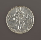 Stříbrná mince 25 Kčs 10. výročí SNP []