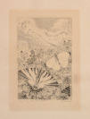Otakárek ovocný (Iphiclides podalirius) - ilustrace ze sbírky Motýlí čas [Max Švabinský (1873-1962)]