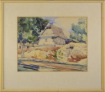 Hütte und Landschaft [Václav Jícha (1874-1950)]