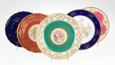 Five decorative plates
