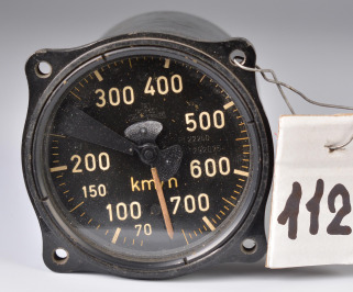 0112 Fl.22240, Fahrtmesser 70 – 750 km/h, Me 109, Me 110, Fw 190