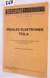 E67 Kniha, Přehled elektronek Tesla, ČSSR
