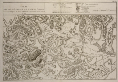Plan of the Battle of Olomouc in 1758