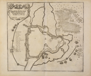 Plan der Belagerung der Stadt Olmütz durch die kaiserliche Armee [Matthäus Merian (1593-1650)]