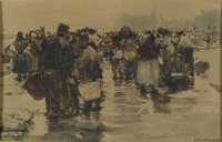 Menschenmassen auf dem Markt [Hans Herrmann (1858-1942)]