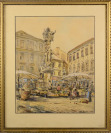 View of Zelný trh in Brno [Egon Chabert (1889-1962)]