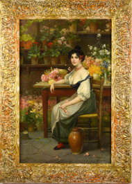 Květinářka [Josef Wenzel Süss (1857-1937)]