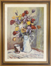 Frühlingsstrauß in weißer Vase [Emil Weirauch (1909-1976)]