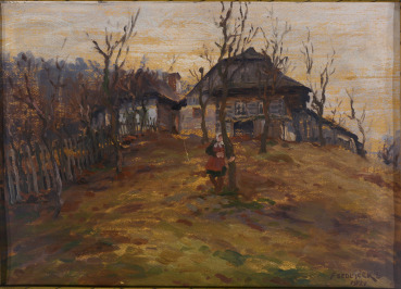 A Village in Autumn [František Daněk - Sedláček (1892-1974)]
