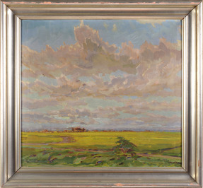 Landscape with Rapeseed Field [František Myslivec (1890-1965)]