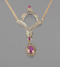 Gold Collier with Diamonds and Rubies []