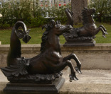 Paar Skulpturen - Seepferde []