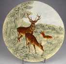 Wall plate with a hunting scene []