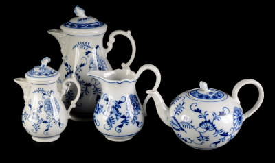 Set of Porcelain Blue Onion