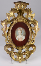 Zwei Portraitminiaturen: Ludwig XVI. und Marie Antoinette