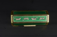 Silver Box with Enamels and Diamonds []