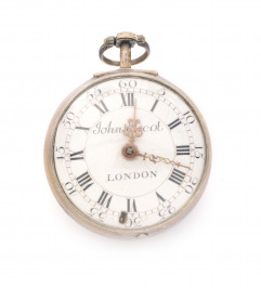Stříbrné kapesní hodinky [Anglie, Londýn, John Elicot (1706–1772)]
