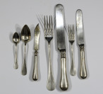 Set of Silver Cutlery [Austria-Hungary, Vienna, Alfred Pollak (1878-1922)]